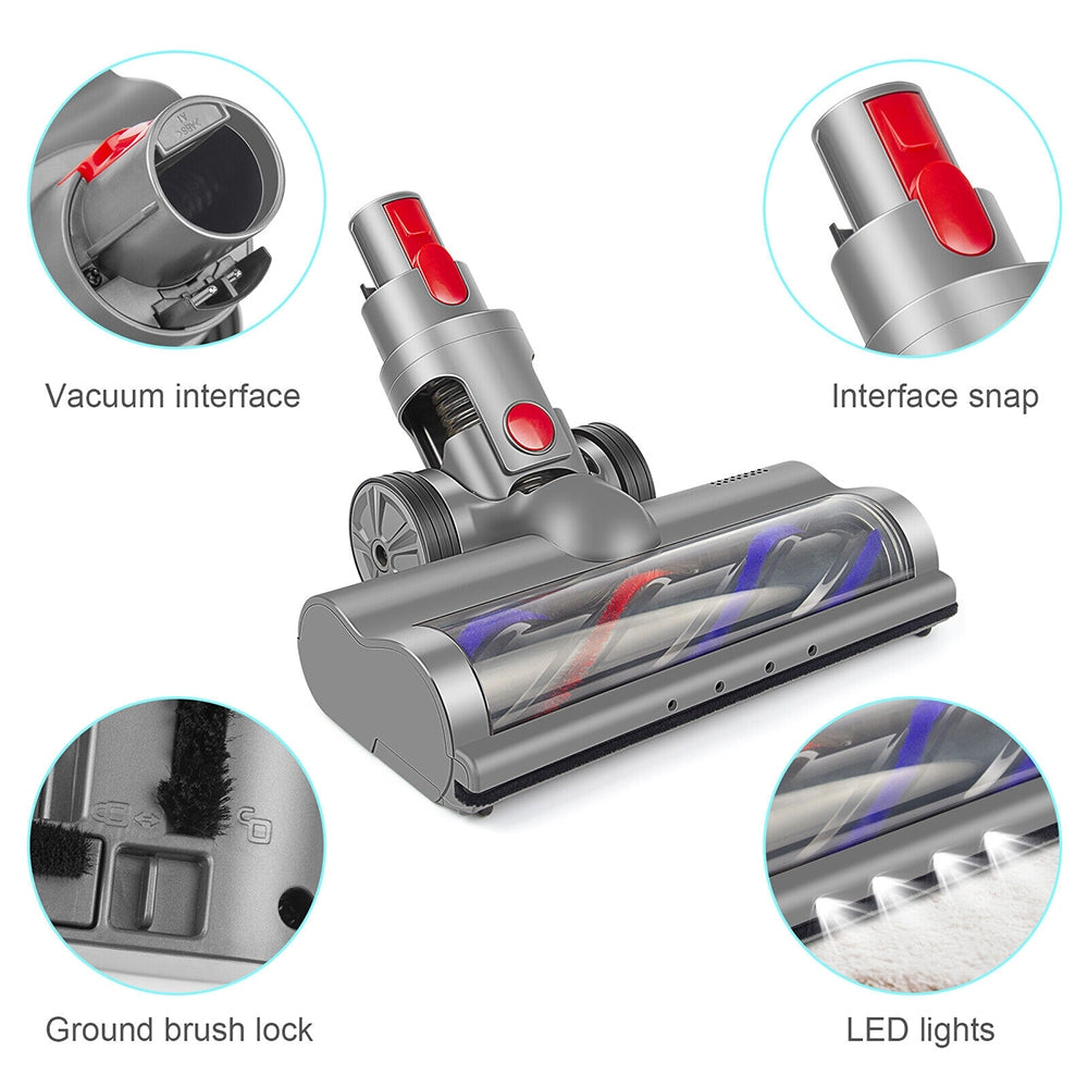 Turbo Brush Roller Head Electric Floor Carpet Led For Dyson V7 V8 V10 V11