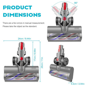 Turbo Brush Roller Head Electric Floor Carpet Led For Dyson V7 V8 V10 V11