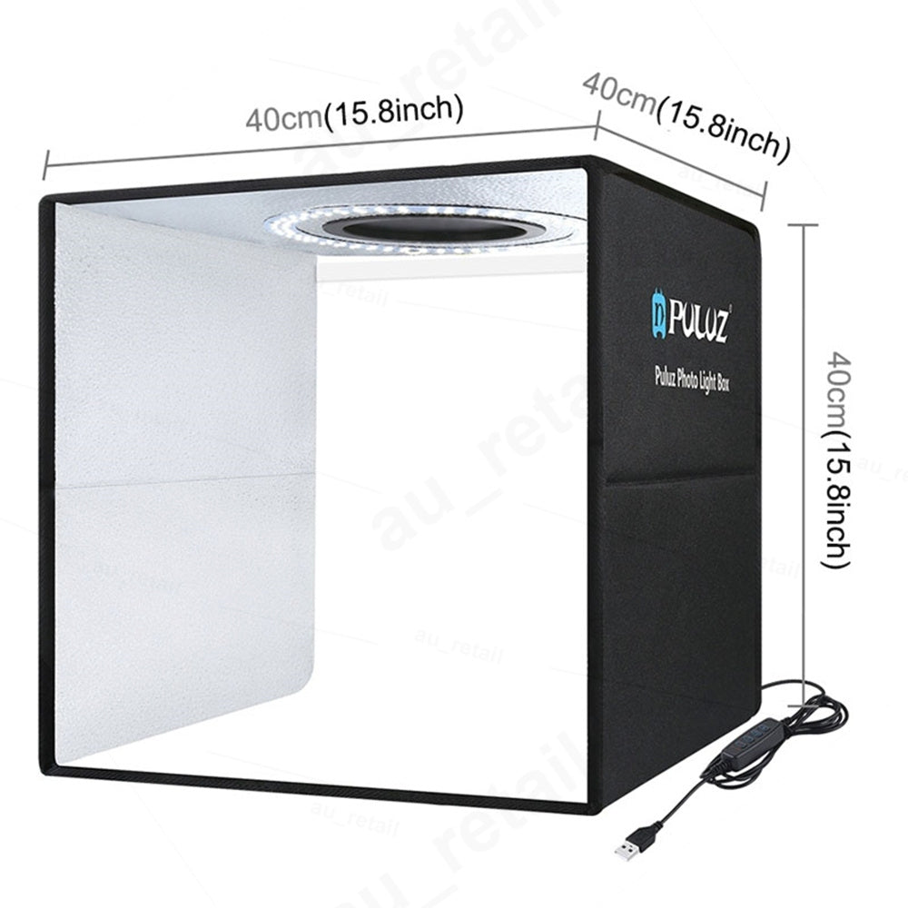 40Cm Portable Photo Studio Led Light Tent Bar Cube Soft Box Room Photography