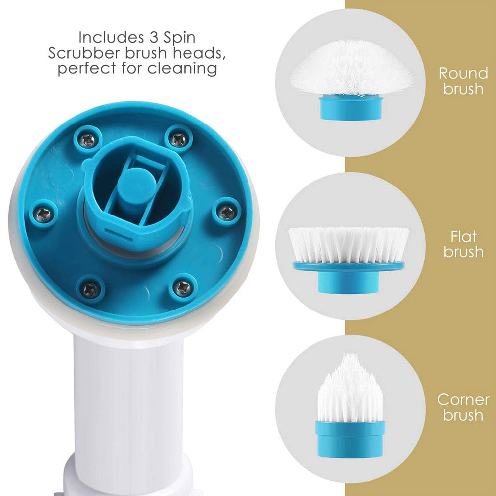 Electric Cordless Spin Scrubber Super Power Turbo Clean Brush