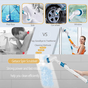 Electric Cordless Spin Scrubber Super Power Turbo Clean Brush