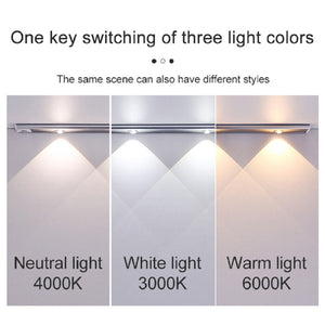 60Cm Wireless Led Closet Lights Motion Sensor Pir Induction Lamp Cabinet Lighting Usb