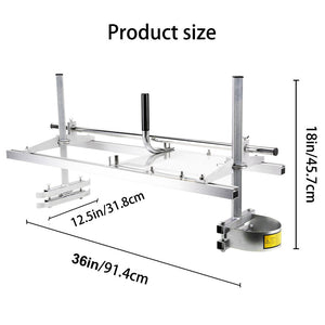 Chainsaw Mill For Saws 14"-36" Bar Furniture Making Wood Cutting Aluminum Steel