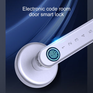 Smart Fingerprint Door Lock Electronic Handle Digital Password Bluetooth Key App