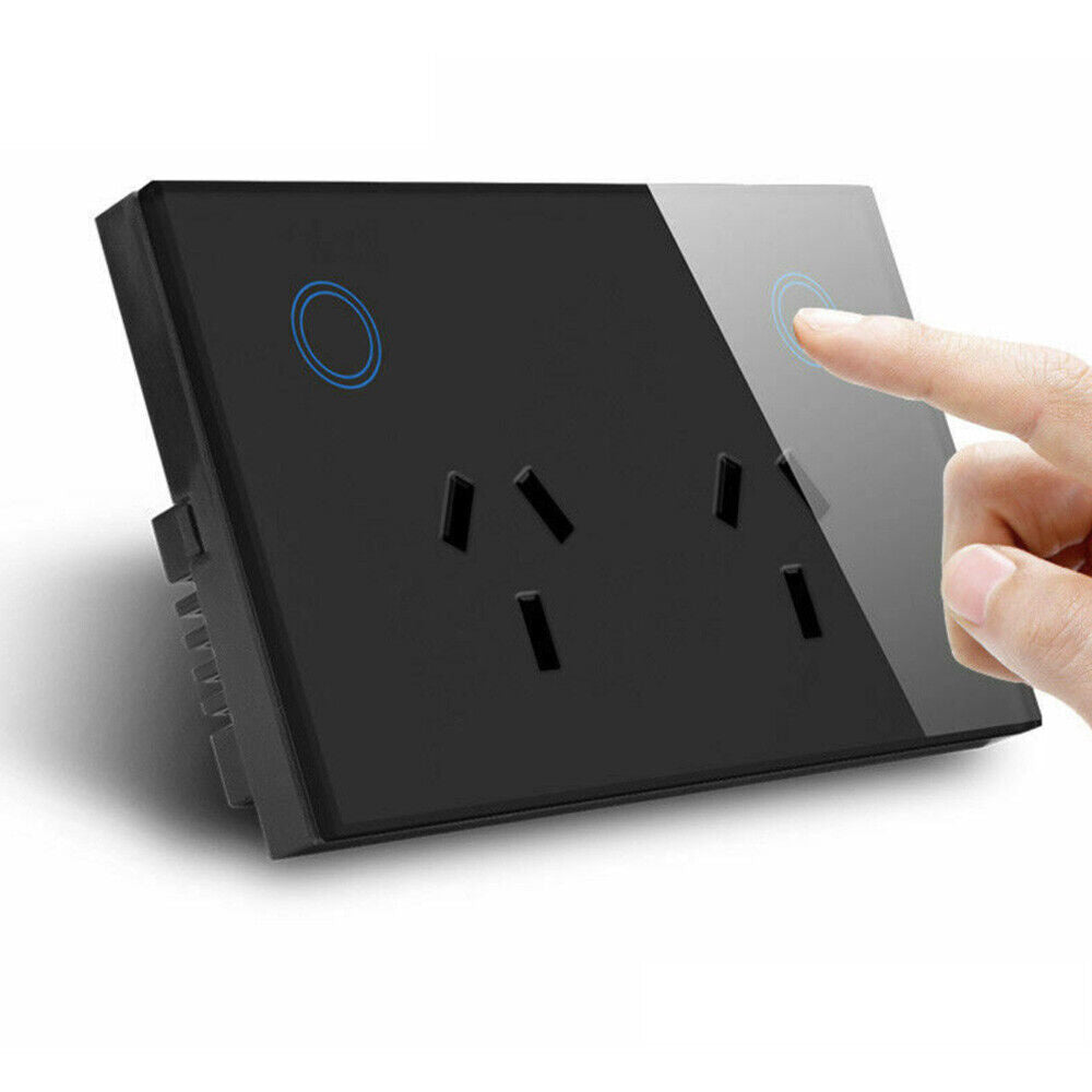 Smart Home Wifi Socket Double Gpo Power Point Wall Outlet Switch