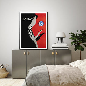 50Cmx70cm Fashion Bally Black Frame Canvas Wall Art