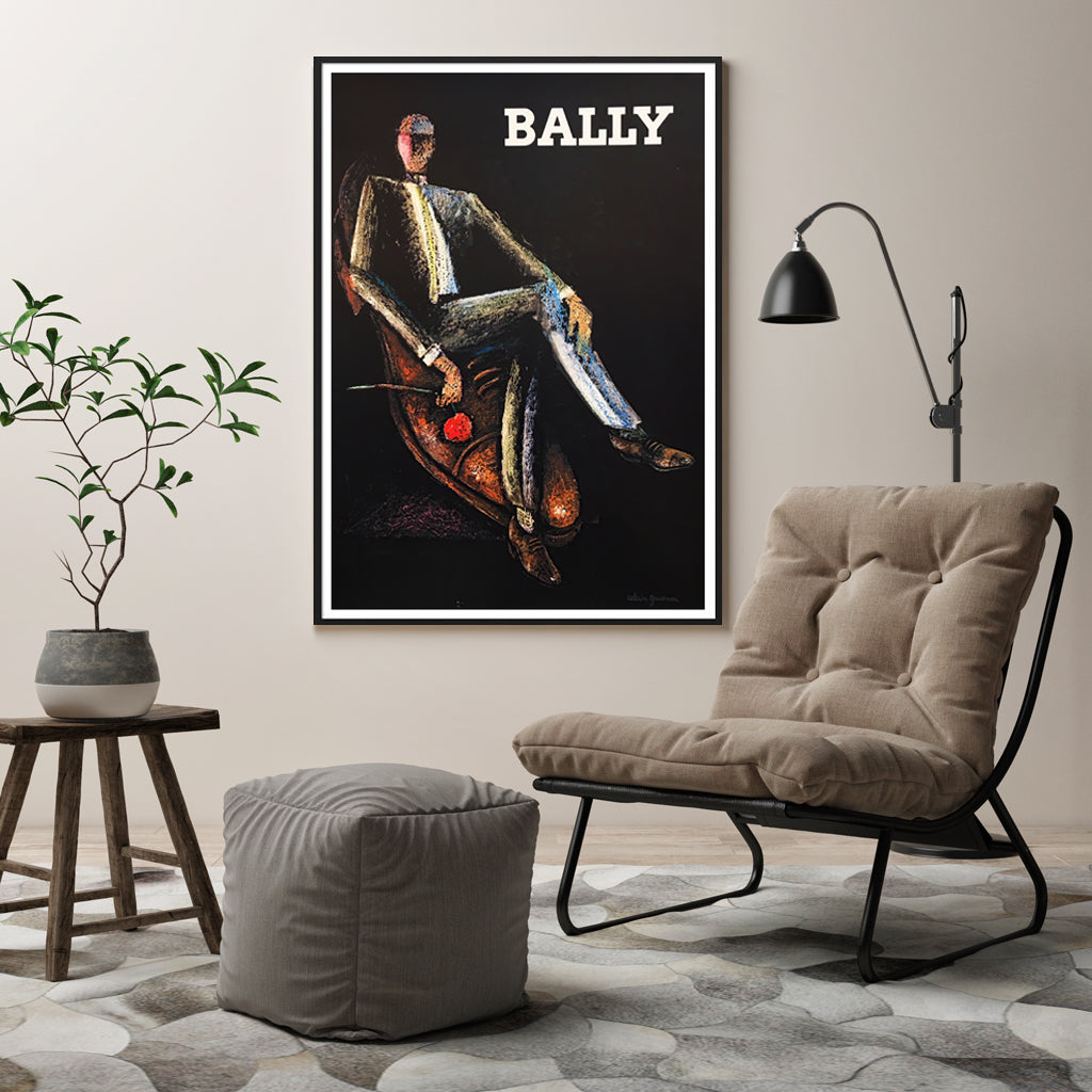 50Cmx70cm Bally Man & Woman 2 Sets Black Frame Canvas Wall Art