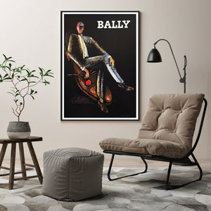 50Cmx70cm Bally Man & Woman 2 Sets Black Frame Canvas Wall Art