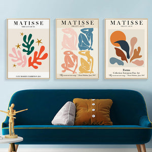 50Cmx70cm Matisse Wall Art 3 Sets Wood Frame Canvas