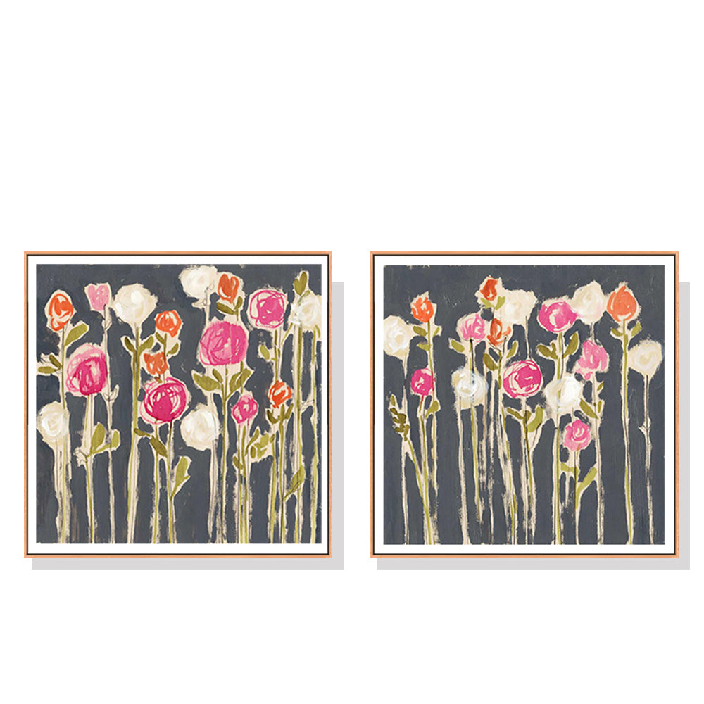 Wall Art 50Cmx50cm Laurels Lollies 2 Sets Wood Frame Canvas