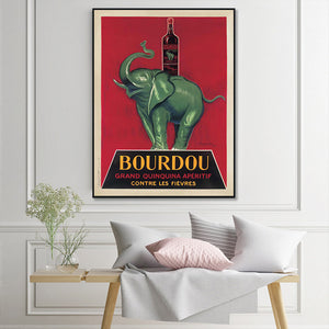 Wall Art 50Cmx70cm Bourdou Black Frame Canvas