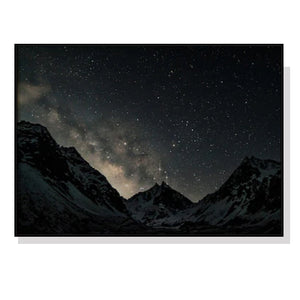 Wall Art 80Cmx120cm Night Court Black Frame Canvas