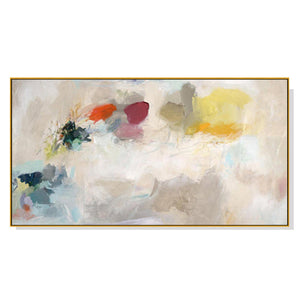 Wall Art 40Cmx80cm Abstract Crystal Gold Frame Canvas