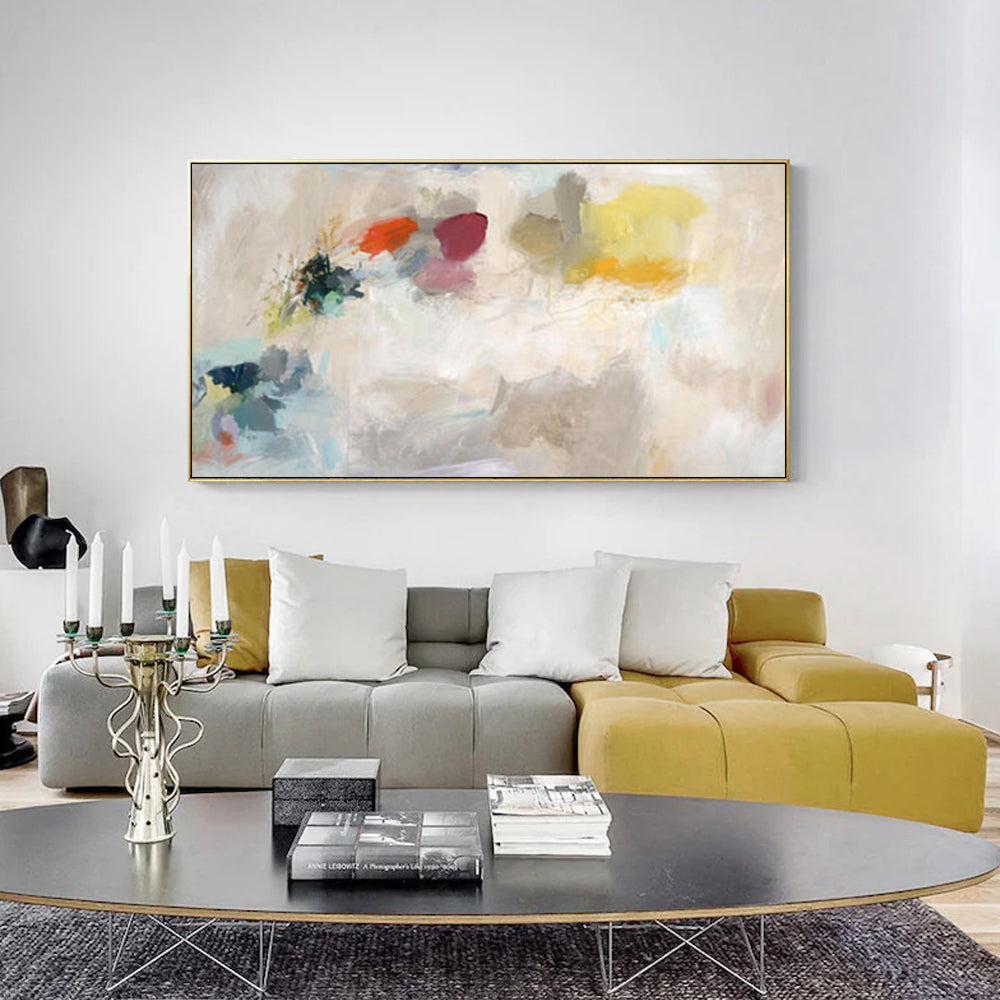 Wall Art 40Cmx80cm Abstract Crystal Gold Frame Canvas