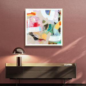 Wall Art 40Cmx40cm Changed My Mind Iv By Aleah Koury Gold Frame Canvas