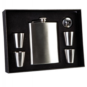 Flask Set With Four Shot Glasses