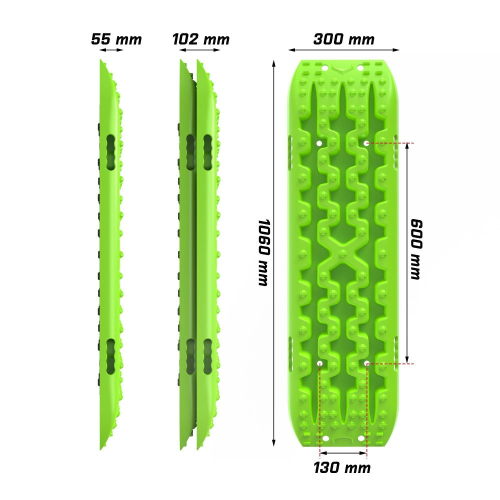 X-Bull Recovery Tracks Boards Sand Truck Mud Snow 4Wd 4X4 Gen3.0 Green/ Tyre Tire Deflator