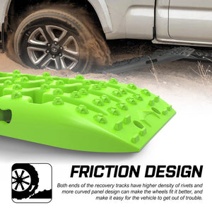 X-Bull Recovery Tracks Boards Sand Truck Mud Snow 4Wd 4X4 Gen3.0 Green/ Tyre Tire Deflator