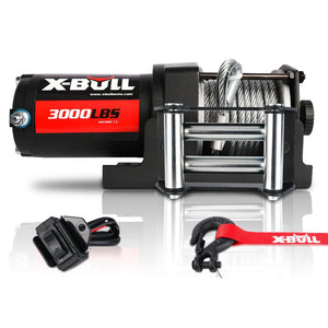 X-Bull Electric Winch 3000Lbs Steel Wire Cable 12V Boat Atv Utv Trailer Units