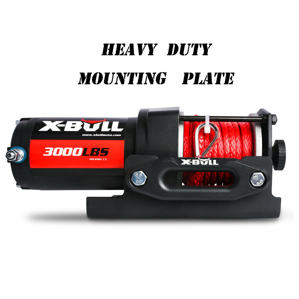 X-Bull Electric Winch 12V Wireless 3000Lbs/1360Kg Synthetic Rope Boat Atv 4Wd