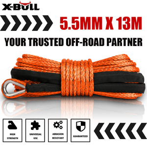 X-Bull 12V Electric Winch 5000Lbs Wireless Steel Cable Atv Boat With 13M Synthetic Rope