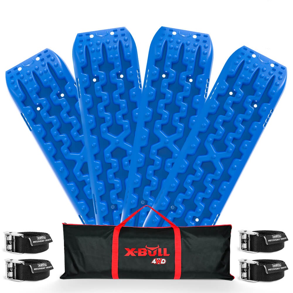 X-Bull Recovery Tracks Gen 3.0 Sand Mud Snow 10T 2 Pairs 4Pc 4Wd 4X4 Blue