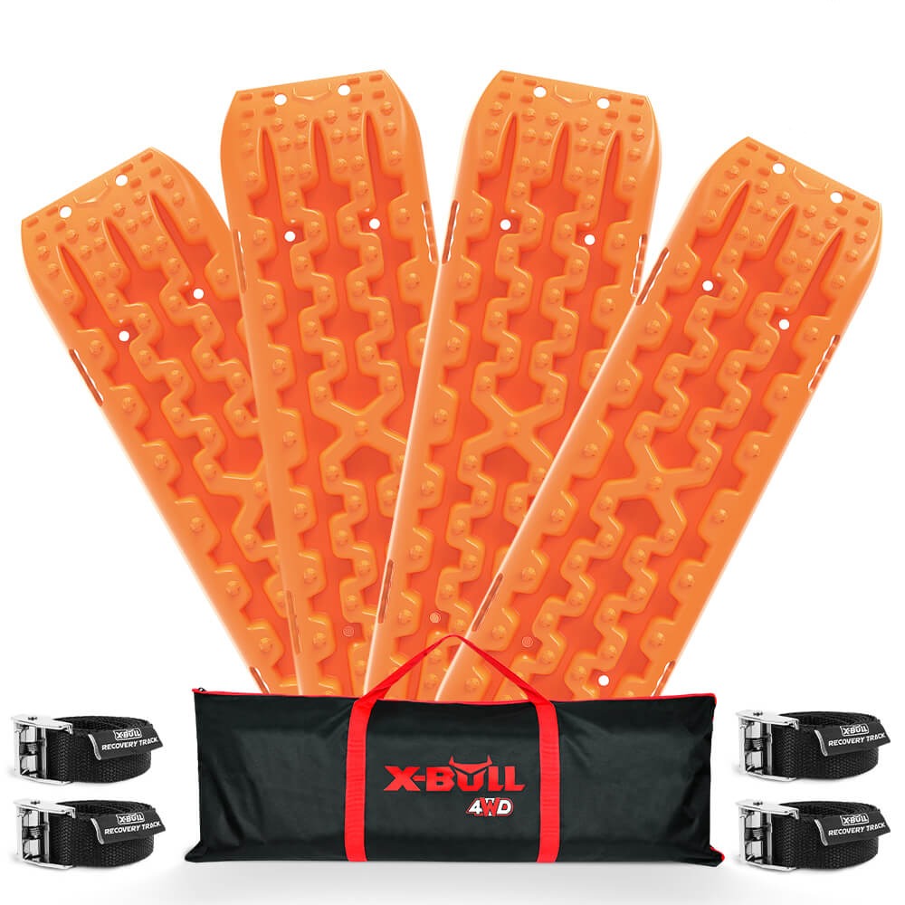 X-Bull Recovery Tracks Gen 3.0 Sand Mud Snow 10T 2 Pairs 4Pc 4Wd 4X4 Orange