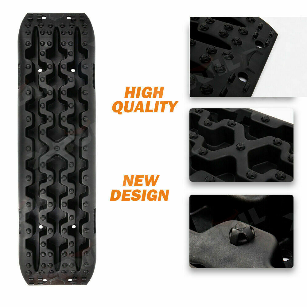 X-Bull Recovery Tracks / Sand Mud Off Road 4Wd 4X4 Car 2 Pairs Gen 3.0 Black