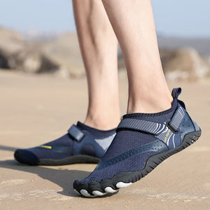 Men Women Water Shoes Barefoot Quick Dry Aqua Sports - Blue Size Eu43 = Us8.5