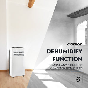 Carson Portable Air Conditioner - Mobile Fan Cooler Dehumidifier Aircon