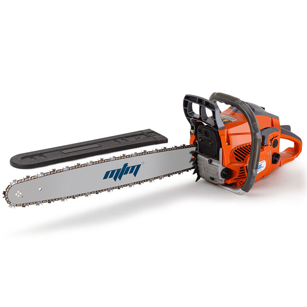 Mtm Chainsaw Petrol Commercial 20 Bar E-Start Tree Pruning Saw Hp