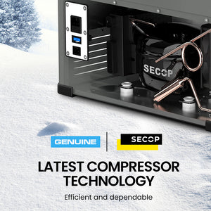 Gecko 92L Dual Zone Portable Fridge / Freezer Secop Compressor For Camping Car