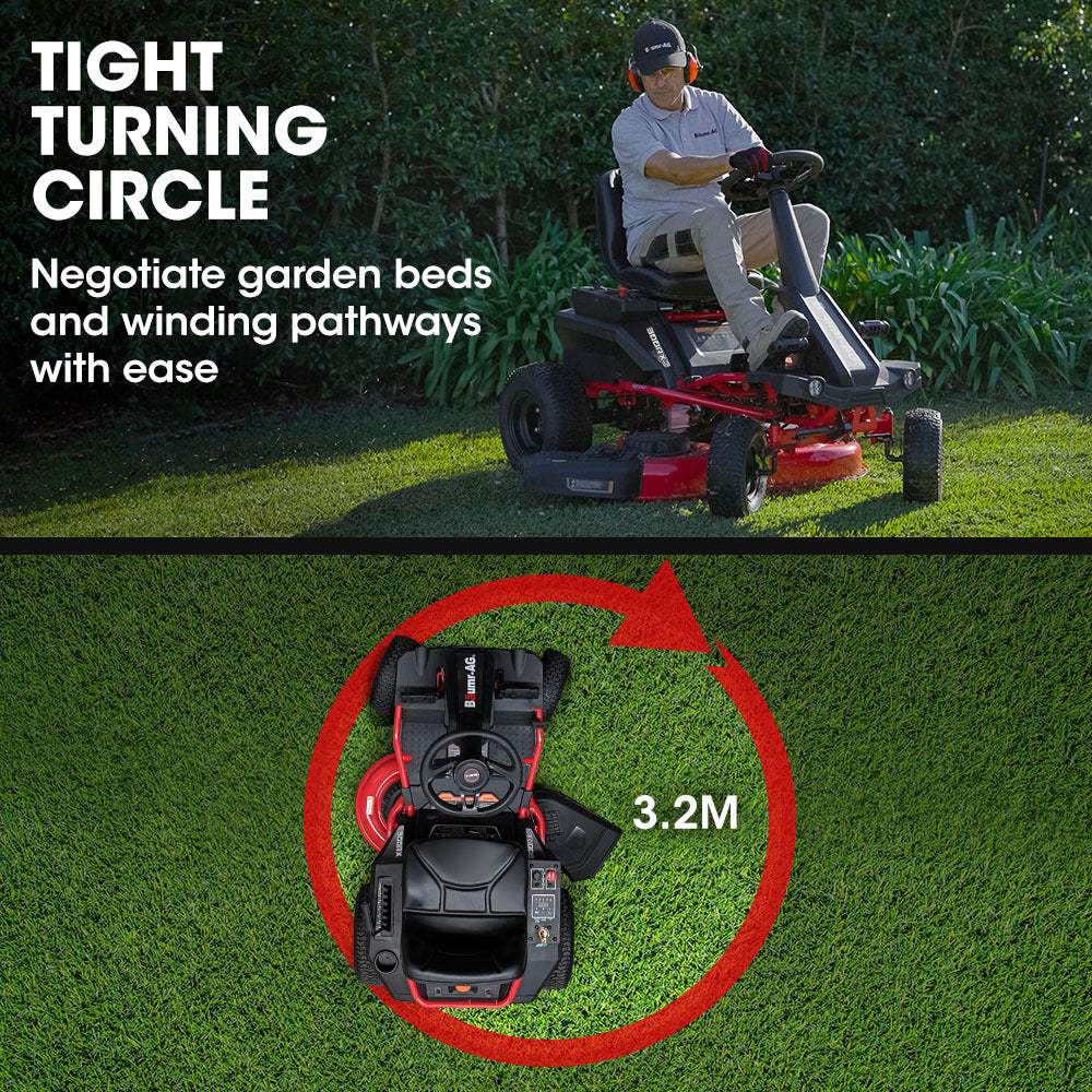 Baumr Baumr-Ag 30 Inch 48V Electric Ride On Lawn Mower Brushless Lawnmower 30" 300Rx