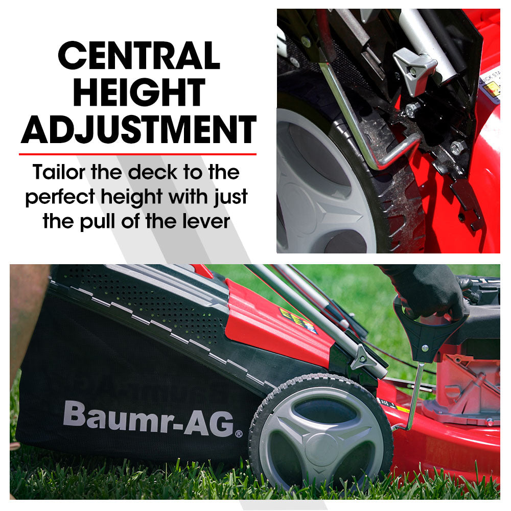 Baumr Baumr-Ag Lawn Mower 18 175Cc Petrol Self-Propelled Push Lawnmower 4-Stroke