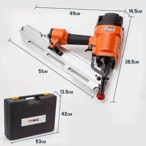 Unimac Construction Framing Nail Gun - Heavy Duty Air Nailer Pneumatic
