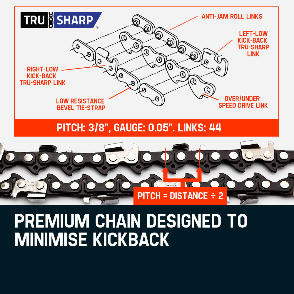 Mtm 62Cc Pole Chainsaw Saw Petrol Tree Pruner Extended Extension Cutter