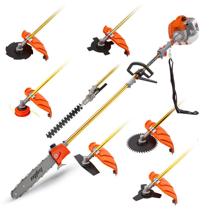 Mtm 62Cc Pole Chainsaw Hedge Trimmer Brush Cutter Whipper Snipper Multi Tool Saw