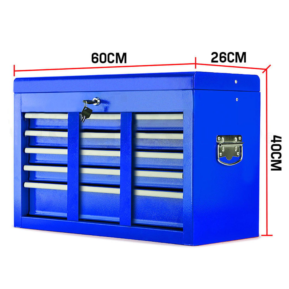 9 Drawer Tool Box Chest Mechanic Organiser Garage Storage Toolbox Set