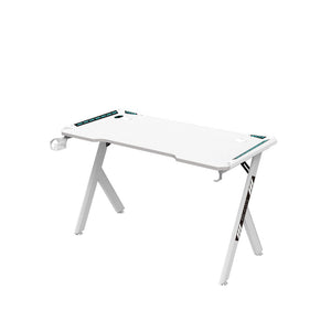 Ekkio Rgb Gaming Desk Y Shape White 140 Centimeter Gd 104 Al Features Large Size