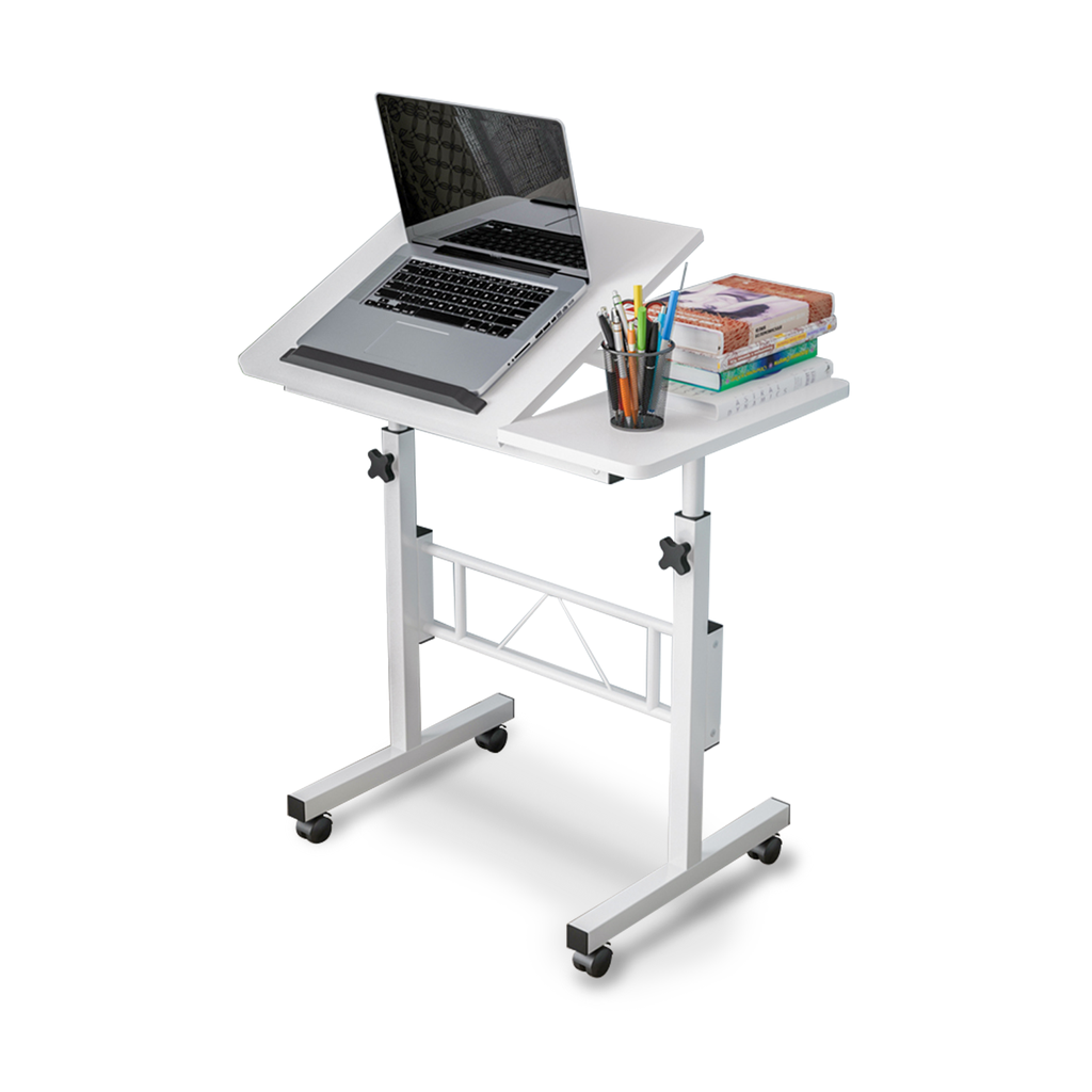 Ekkio Mobile Desk Half Tilt White Ek-Md-100-Vac