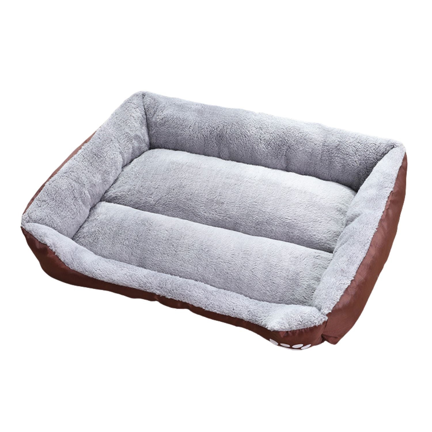 Floofi Pet Bed Square Xl Size (Coffee) Fi-Pb-287-Bmr