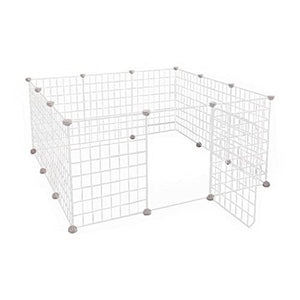 Floofi Small Pet Playpen (White) Fi-Pp-104-Jy