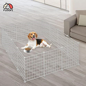 Floofi Small Pet Playpen (White) Fi-Pp-104-Jy