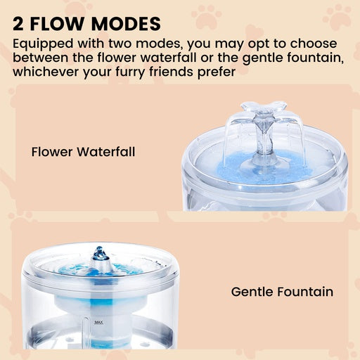 Floofi Pet Water Fountain 2.6L Fi-Wd-106-Zm