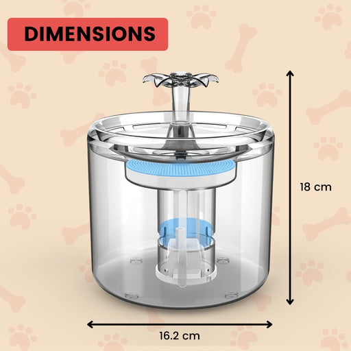 Floofi Pet Water Fountain 2.6L Fi-Wd-106-Zm