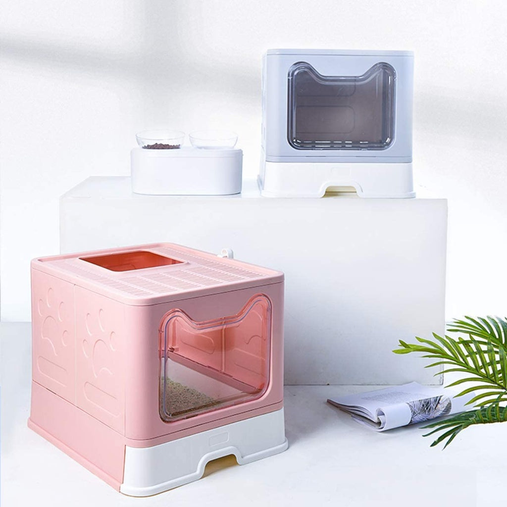 Floofi Foldable Litter Box Pink Fi-Lb-106-Yk