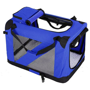 Floofi Portable Pet Carrier-Model 1-M Size (Blue) Fi-Pc-144-Kpt