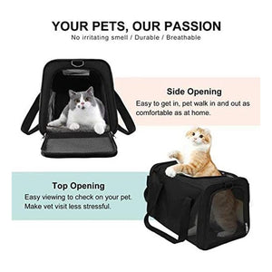 Floofi Portable Pet Carrier-M Size (Black) Fi-Pc-133-Fcq