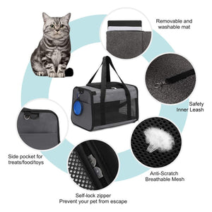 Floofi Portable Pet Carrier-L Size (Grey) Fi-Pc-138-Fcq