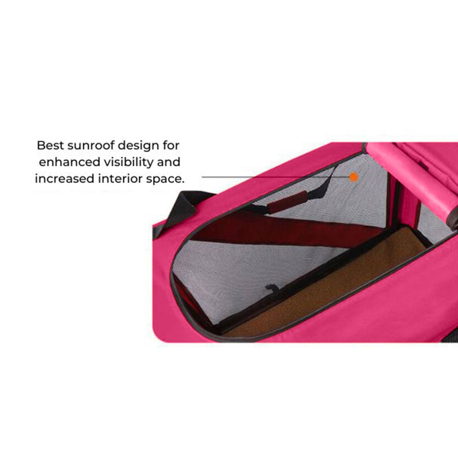 Floofi Portable Pet Carrier-Model 1-Xl Size (Pink) Fi-Pc-148-Kpt